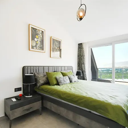 0047 Exodus 2-bedroom Duplex In Mahmutlar With Sea, Mountain And Castle Views